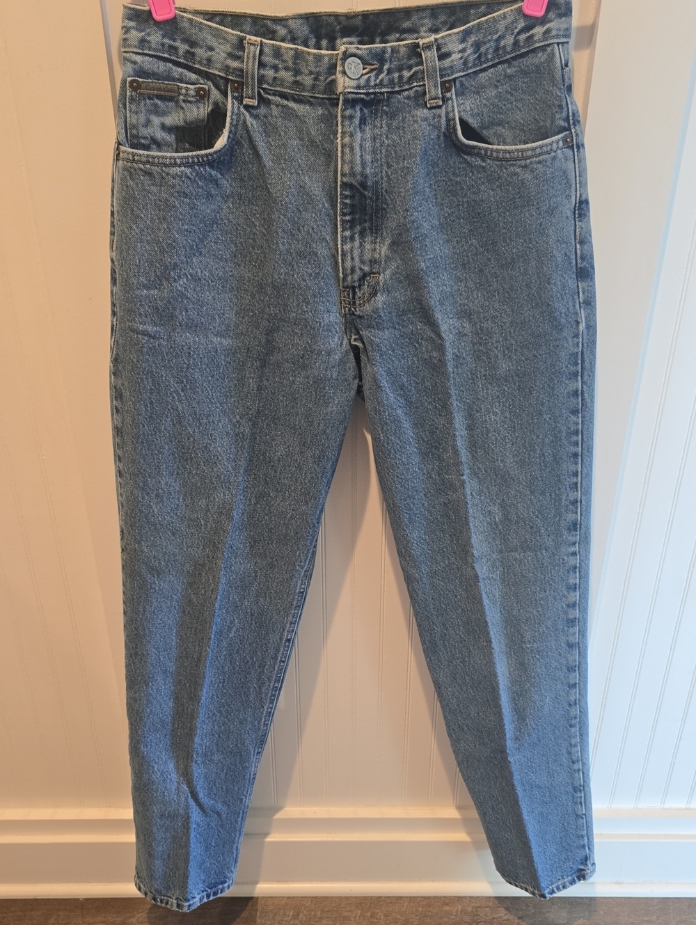 Vintage 90s Calvin Klein Easy Fit Double Stonewash Jeans 32x32